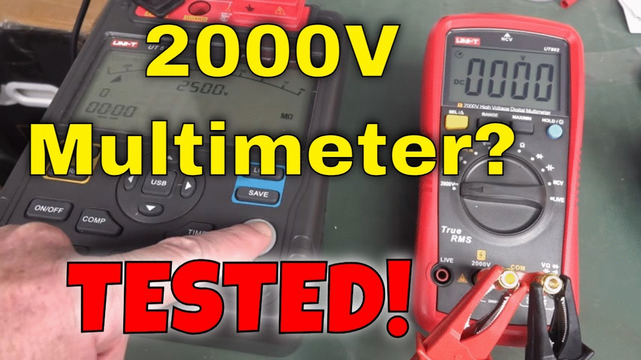 EEVblog 1734 - Uni-T UT892 2000V High Voltage Multimeter TESTED