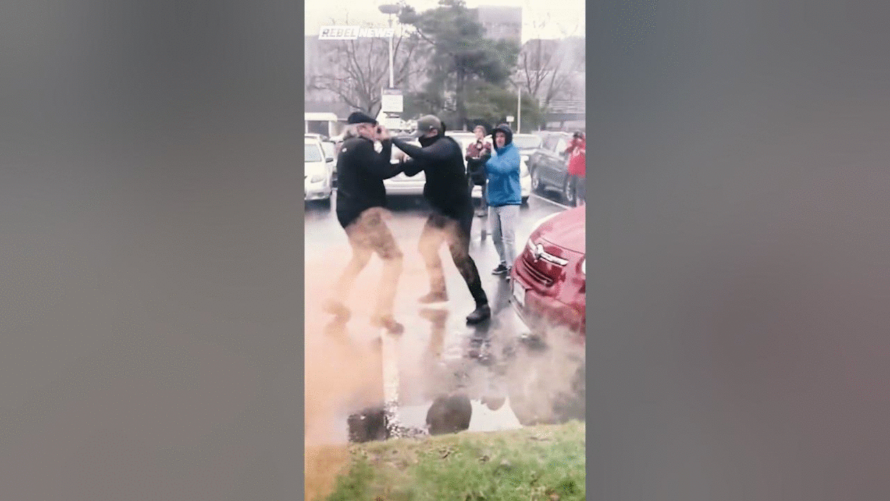 Chaos erupts at University of Victoria as hundreds block free speech on false '215 graves' claim