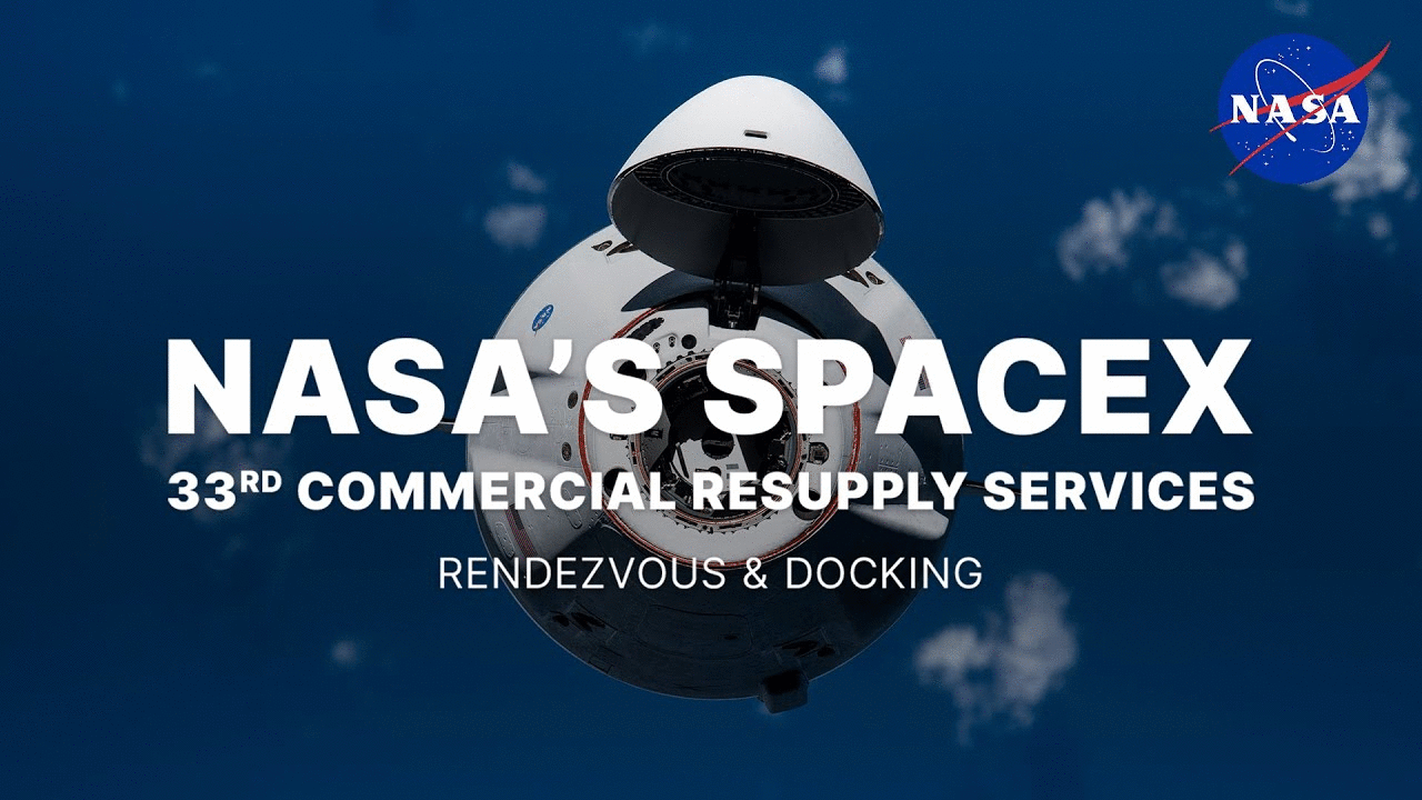NASA's SpaceX 33rd Commercial Resupply Services Rendezvous and Docking