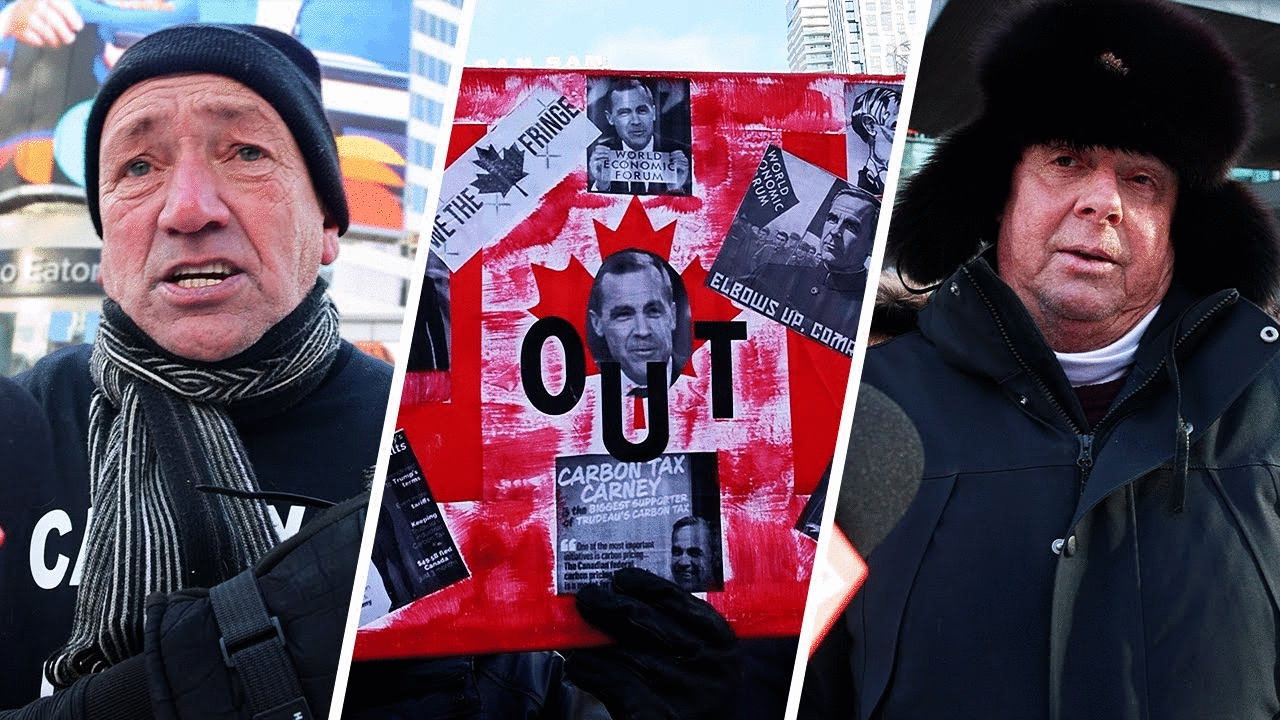 'All talk and no action': Protesters say Carney failing to deliver