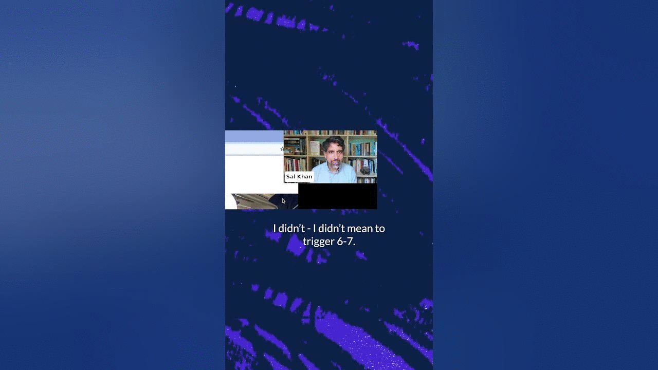 Even Sal fell into the 6 7 trend 😂