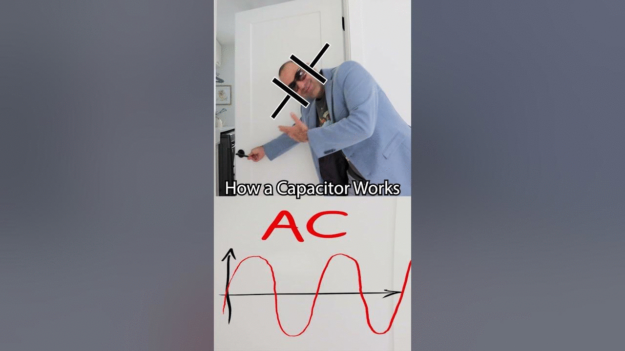 How a Capacitor Works #technology #electrical #funny