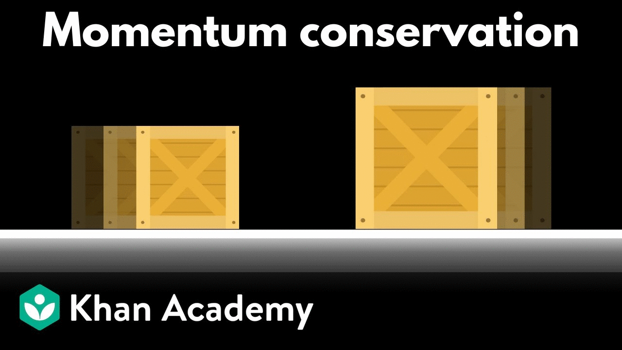 Conservation of linear momentum | AP Physics | Khan Academy