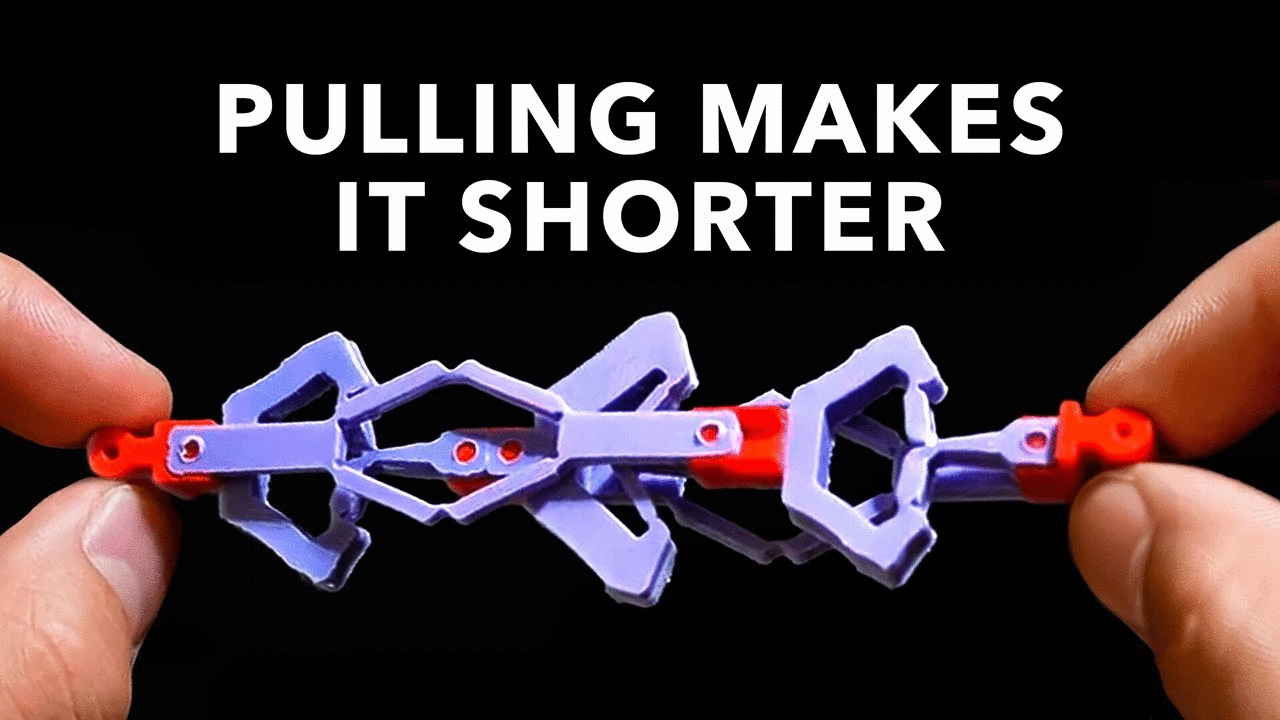 This mechanism shrinks when pulled