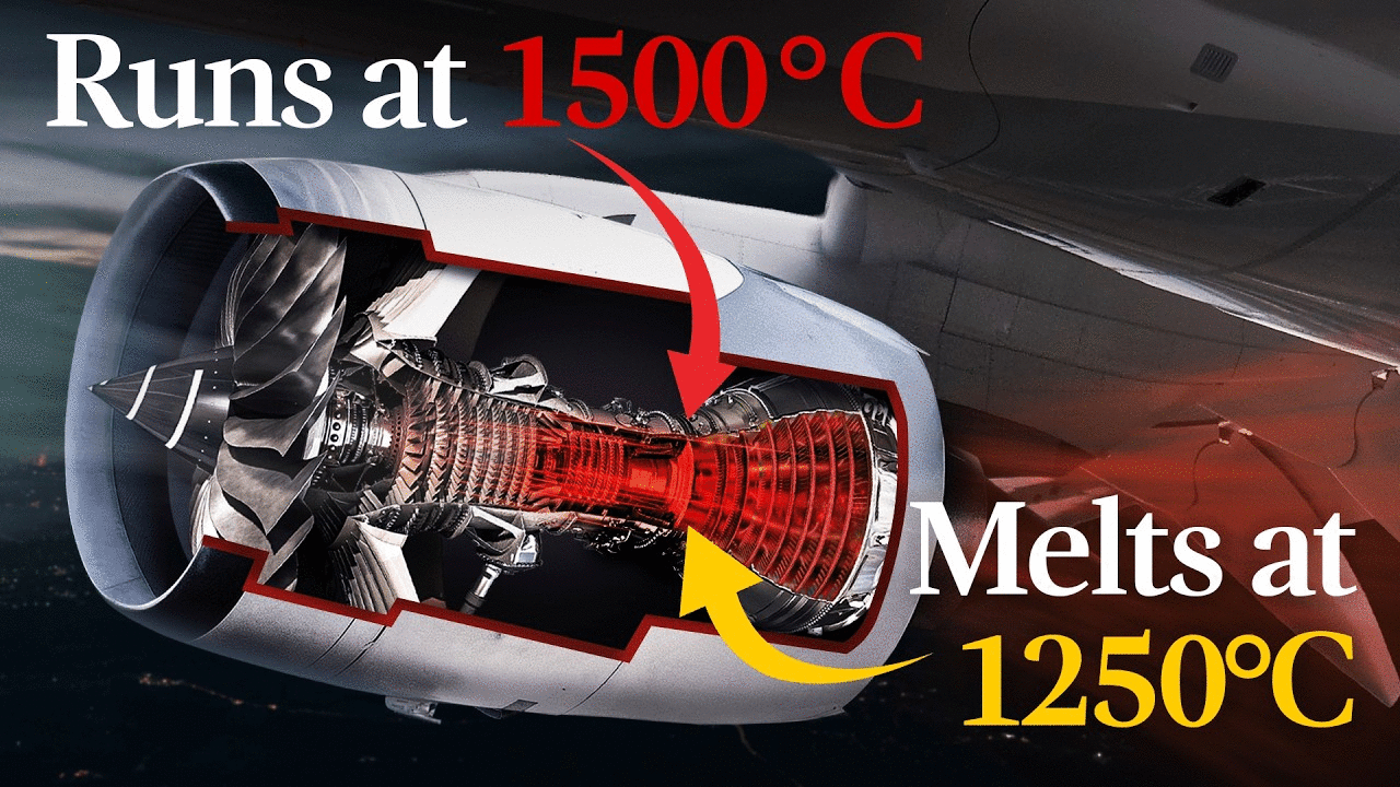 Why don’t jet engines melt?
