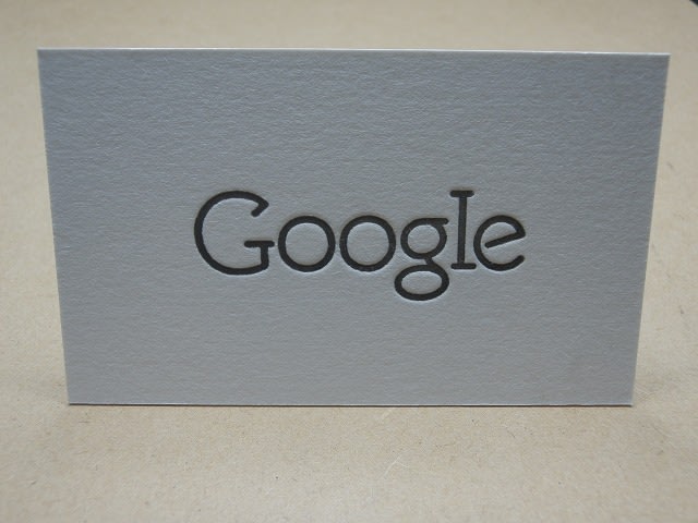 Googleロゴ フォント ミニマルデザインの レタープレス 活版印刷 すたんぷつくーる ブログ
