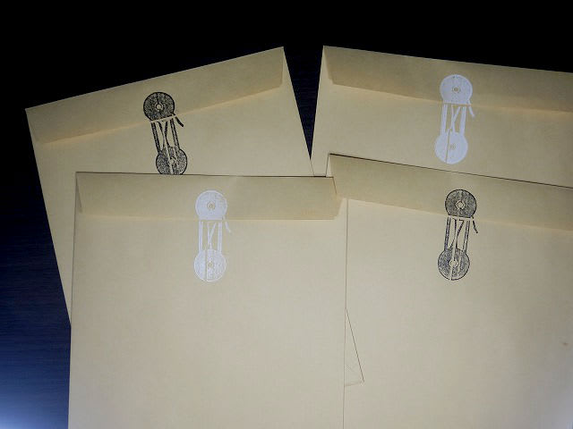 封筒の玉紐スタンプ作成手順 すたんぷつくーる ブログ