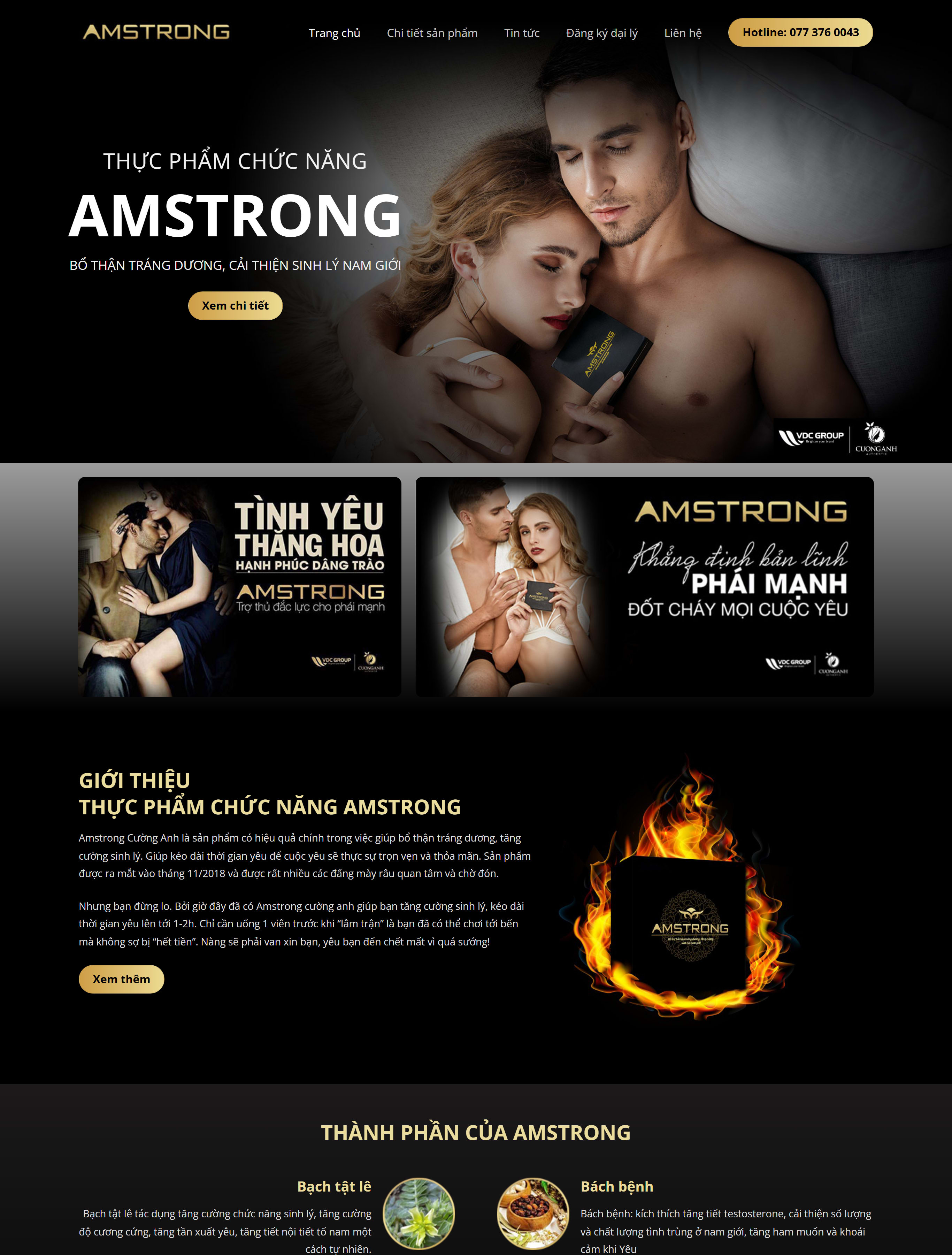 Website thực phẩm chức năng BH105