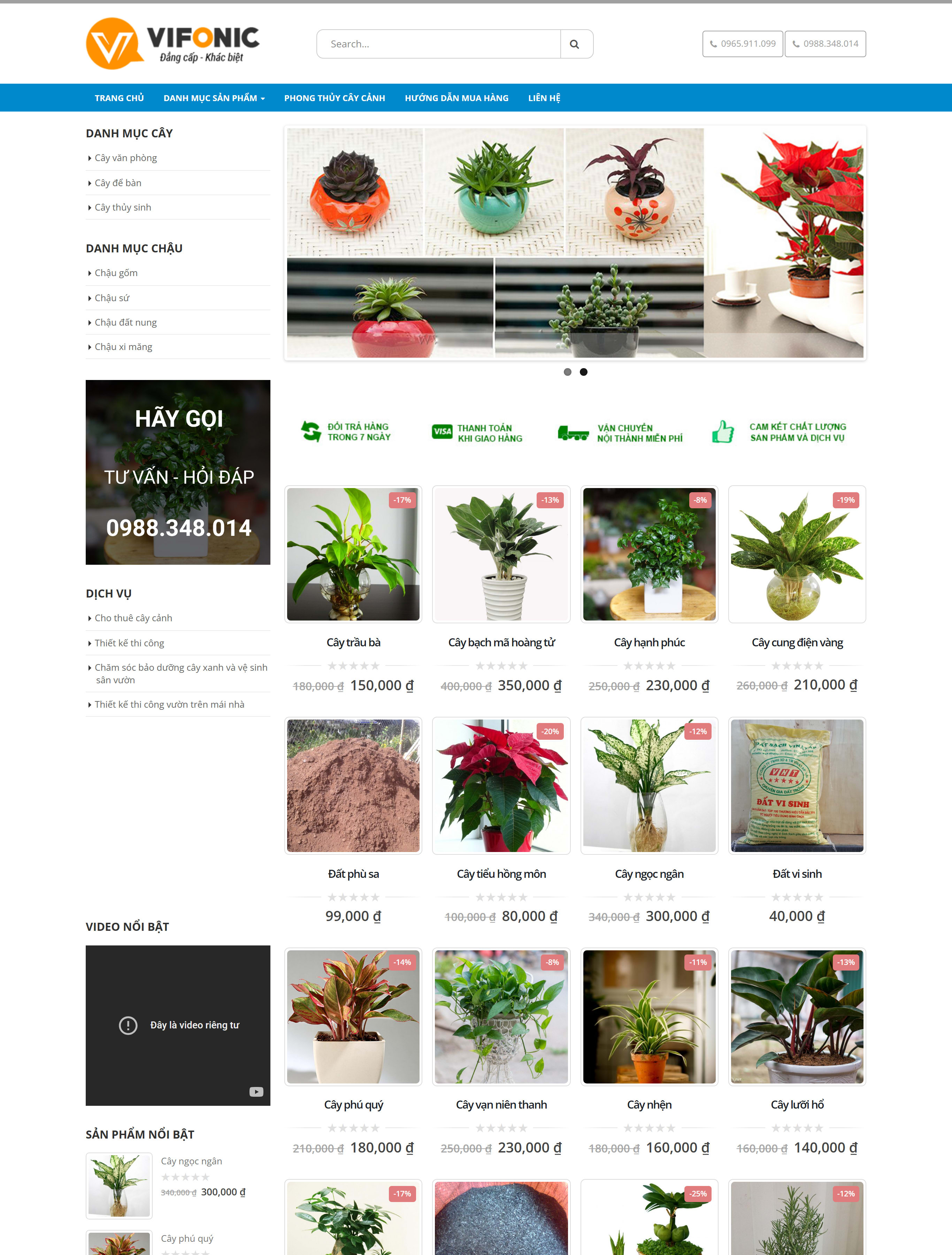 Website cây cảnh Website cây cảnh