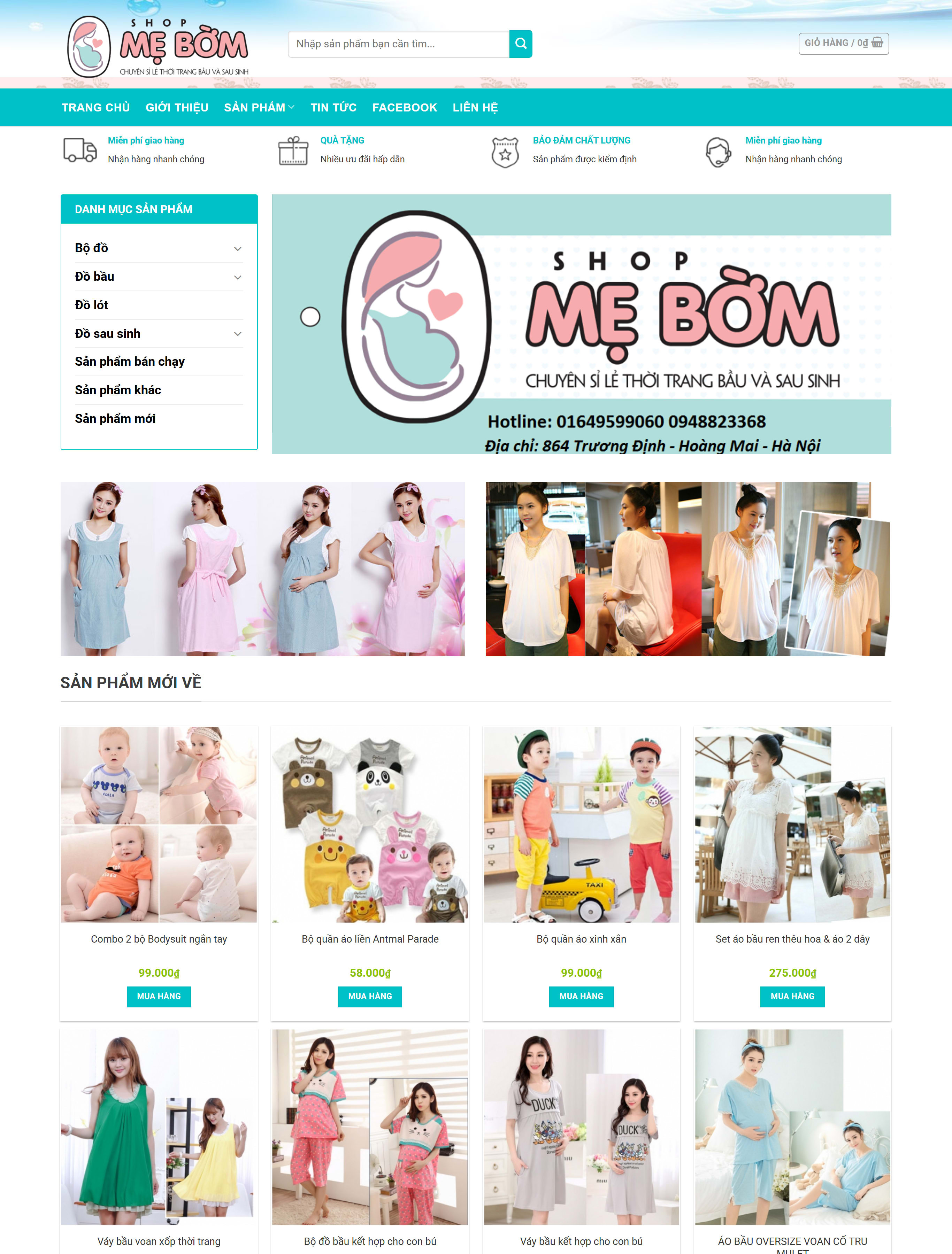 Website mẹ và bé BH55 Website mẹ và bé BH55