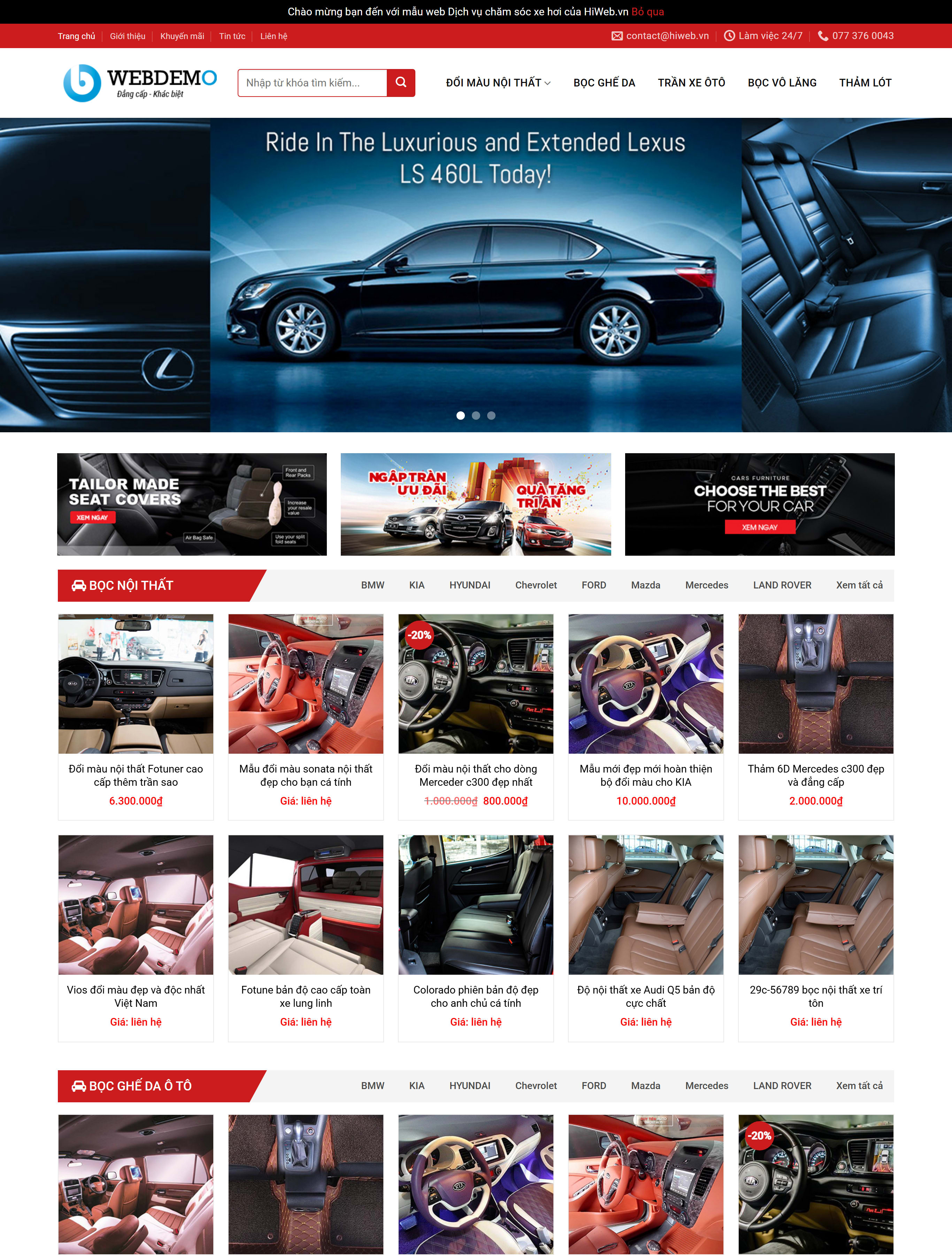 Website ô tô BH98 Website ô tô BH98
