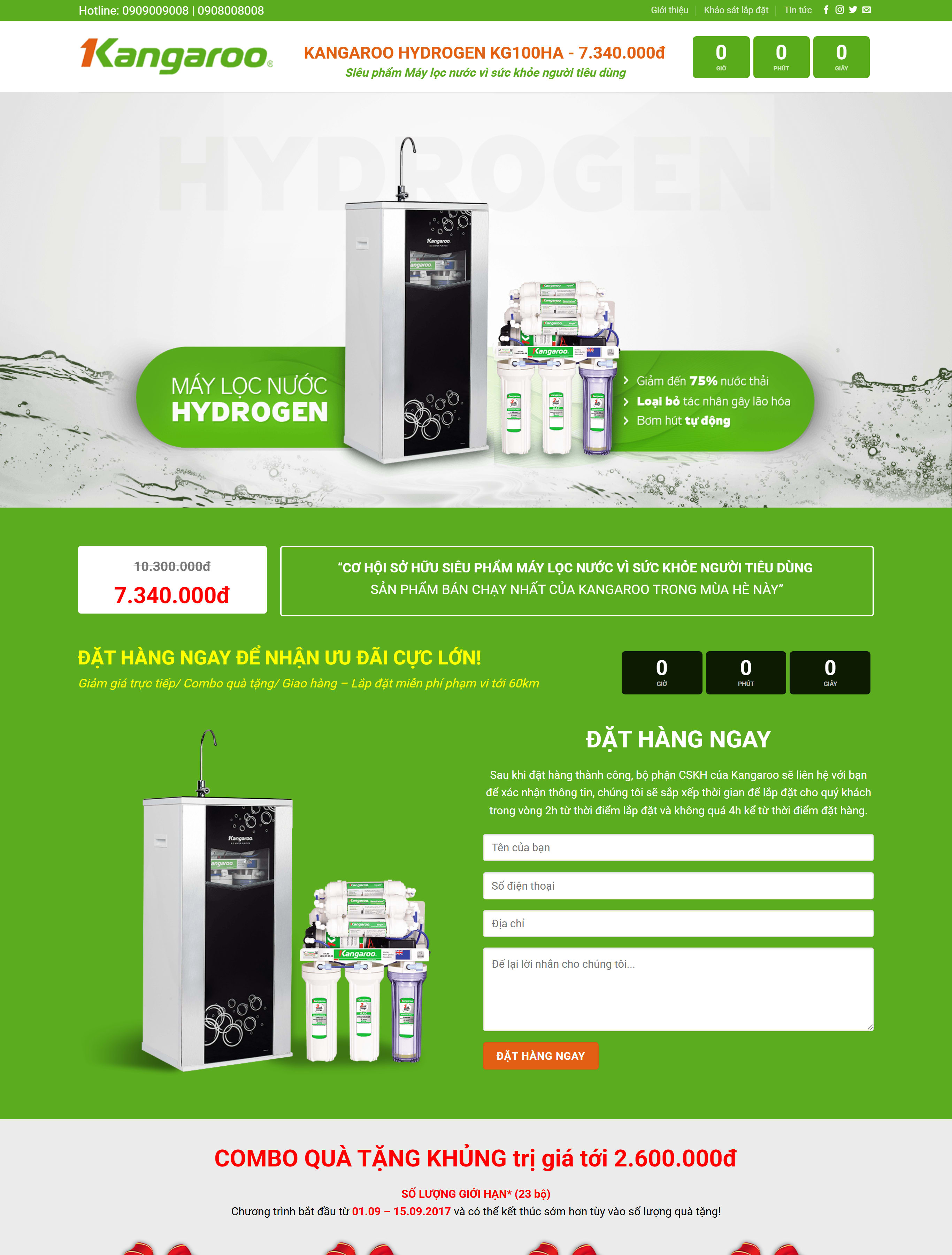 Website máy lọc nước TMDT13