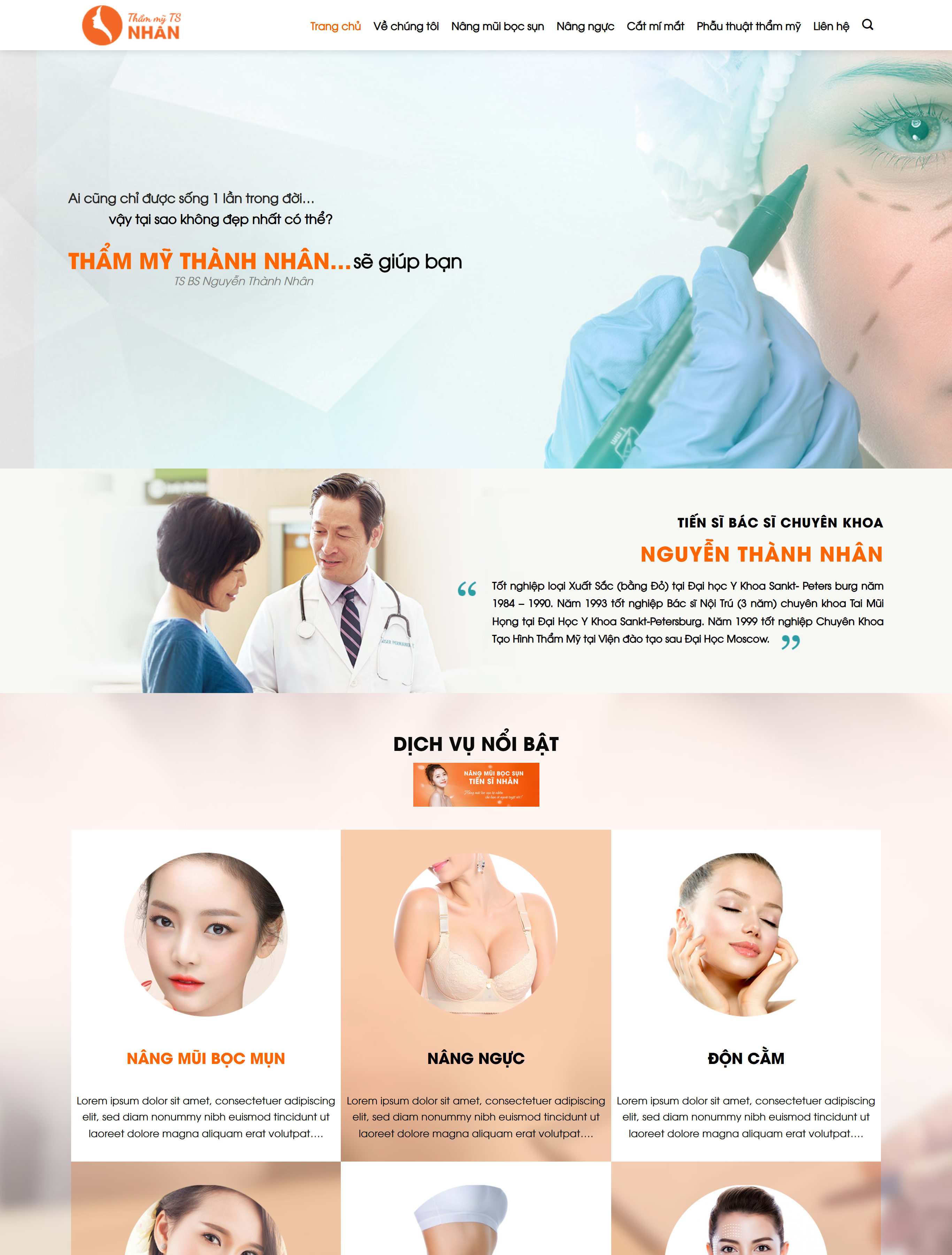 Website thẩm mỹ viện TMDT26