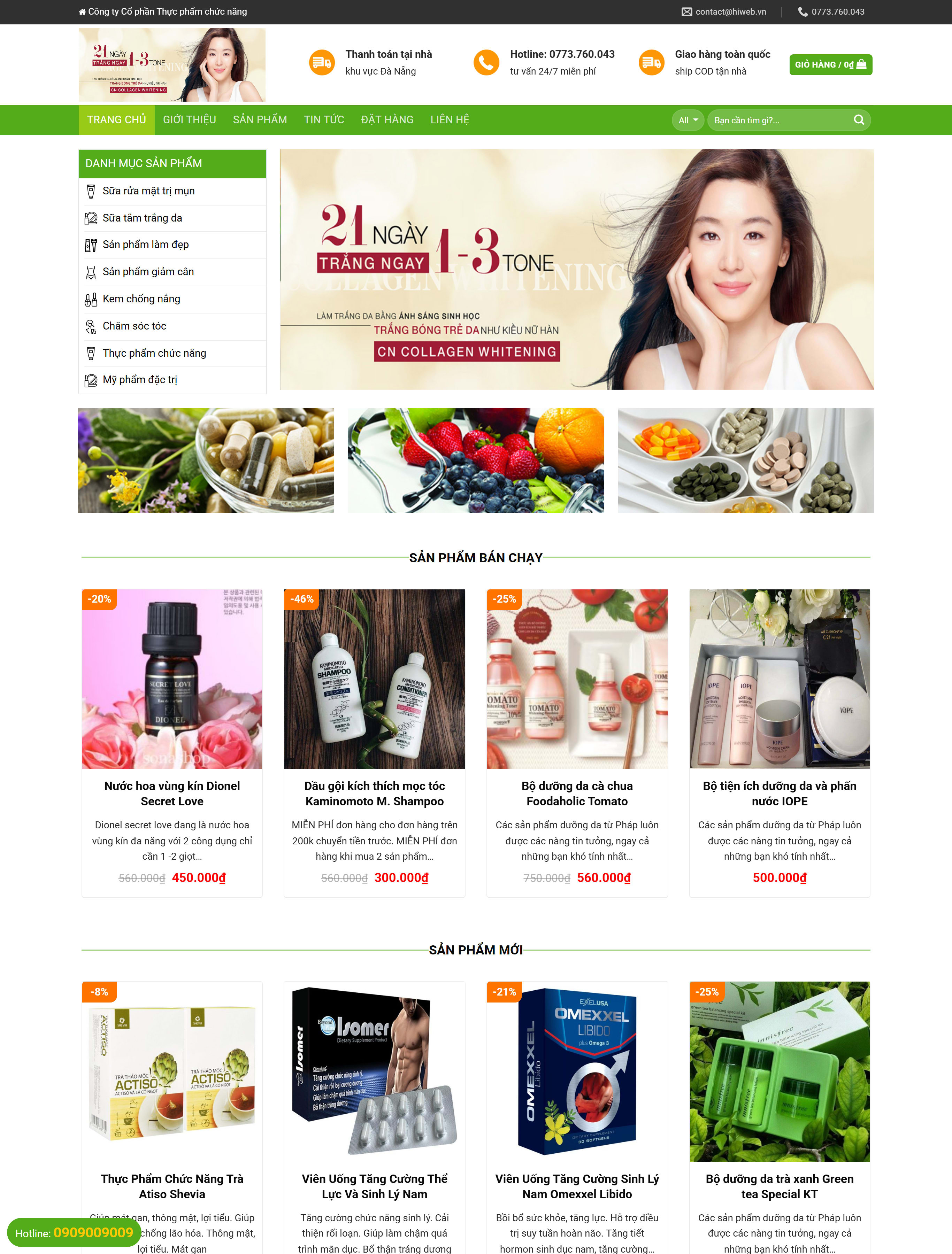 Website thực phẩm chức năng TMDT5 Website thực phẩm chức năng TMDT5
