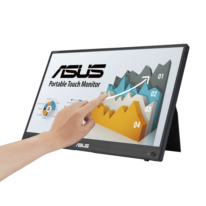 شاشة محمولة اسوس لمس ZenScreen Touch MB16AHT مقاس 16 بوصة - Full HD، IPS