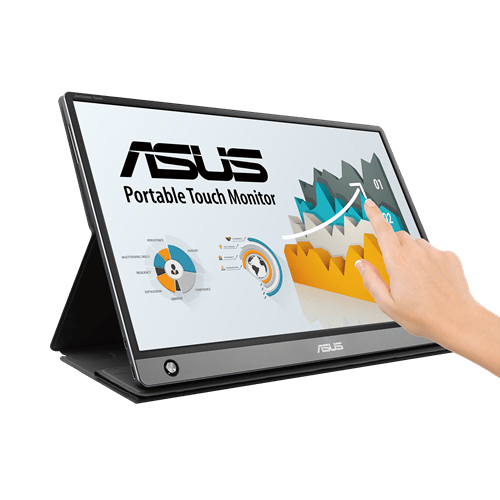 شاشة محمولة اسوس لمس ZenScreen Touch MB16AMT مقاس 15.6 بوصة - Full HD، IPS