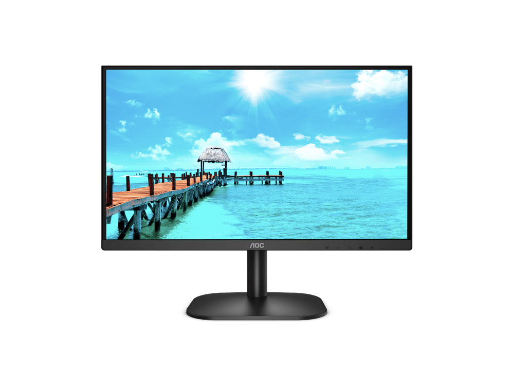 شاشة AOC 24B2XHM مقاس 23.8 بوصة بدقة Full HD ولوحة VA، أسود