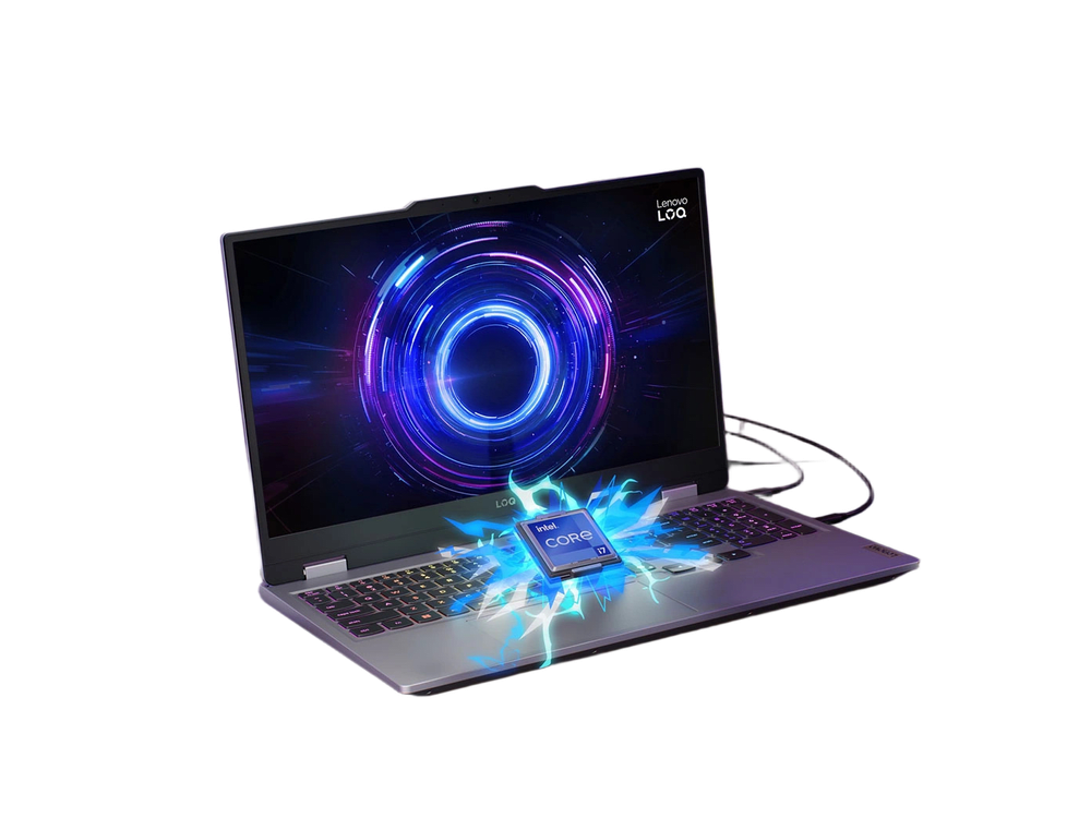 كمبيوتر محمول للألعاب لينوفو LOQ 15IRX10 (إنتل كور i7-13650HX، رام 16 جيجابايت، 1 تيرابايت SSD، كرت RTX 5050 8 جيجابايت، شاشة 15.6 بوصة FHD 144Hz)