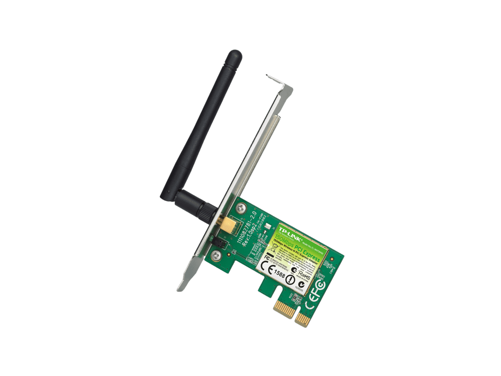محول لاسلكي TP-Link TL-WN781ND بسرعة 150 ميجابت/ثانية وواجهة PCI Express