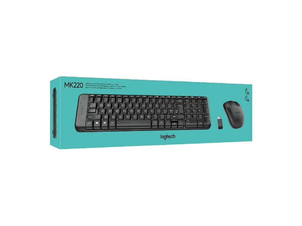 كومبو كيبورد وماوس لاسلكي لوجيتيك MK220