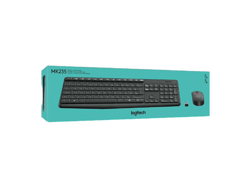 مجموعة لوحة المفاتيح والماوس اللاسلكية Logitech MK235