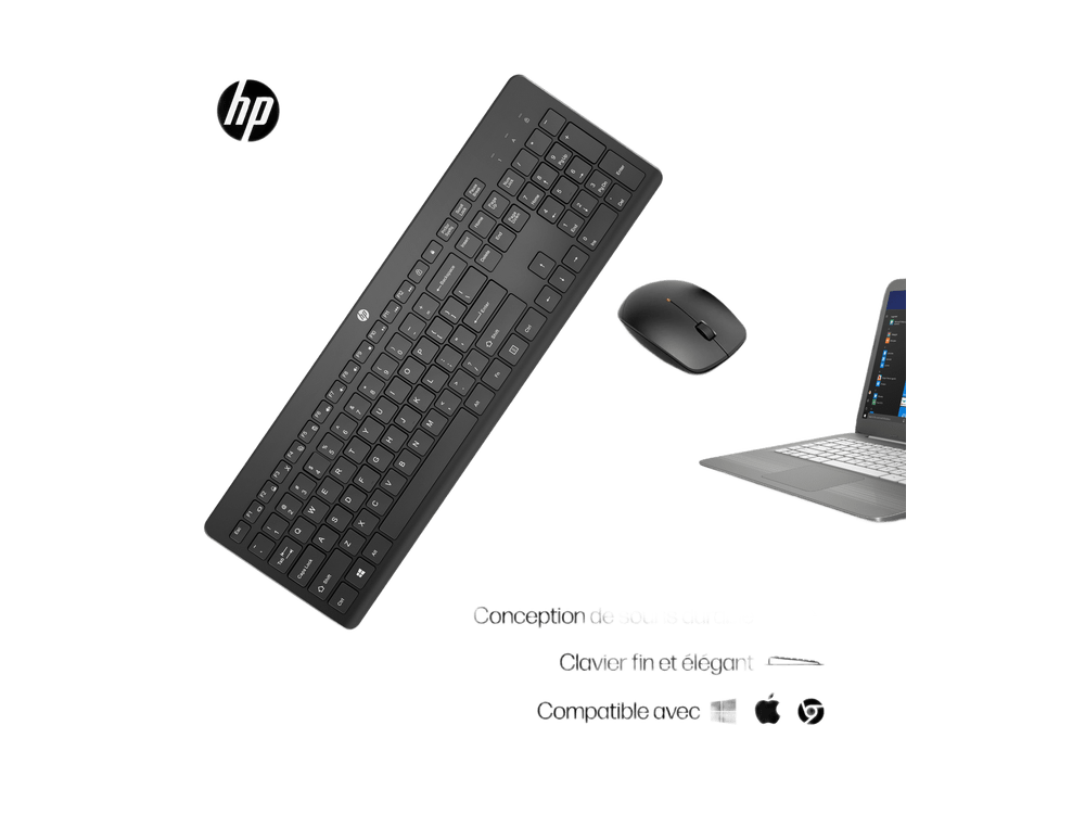 طقم لوحة مفاتيح وفأرة لاسلكية HP 235 Slim Combo