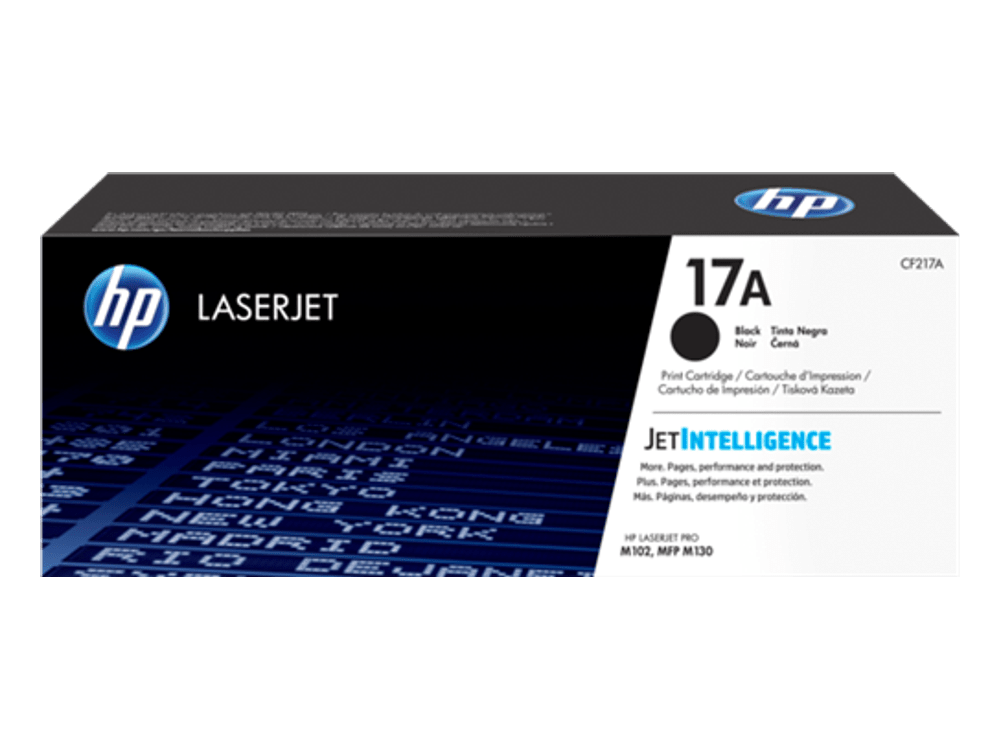 خرطوشة حبر ليزر أصلية HP 17A أسود (CF217A)