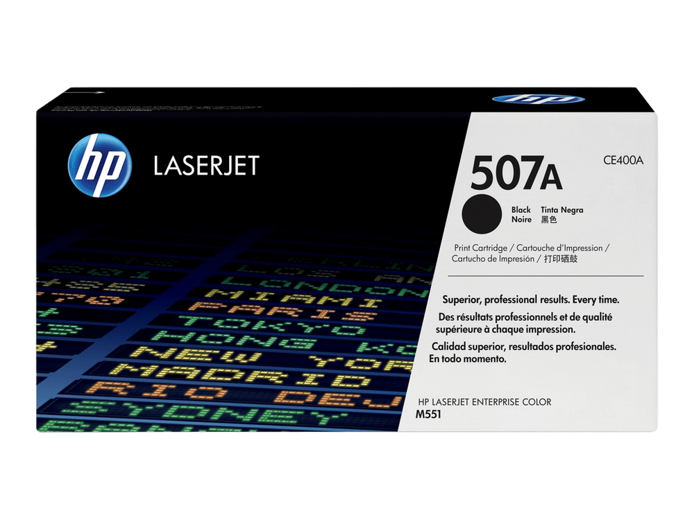 خرطوشة حبر ليزر أصلية HP 507A أسود (CE400A)