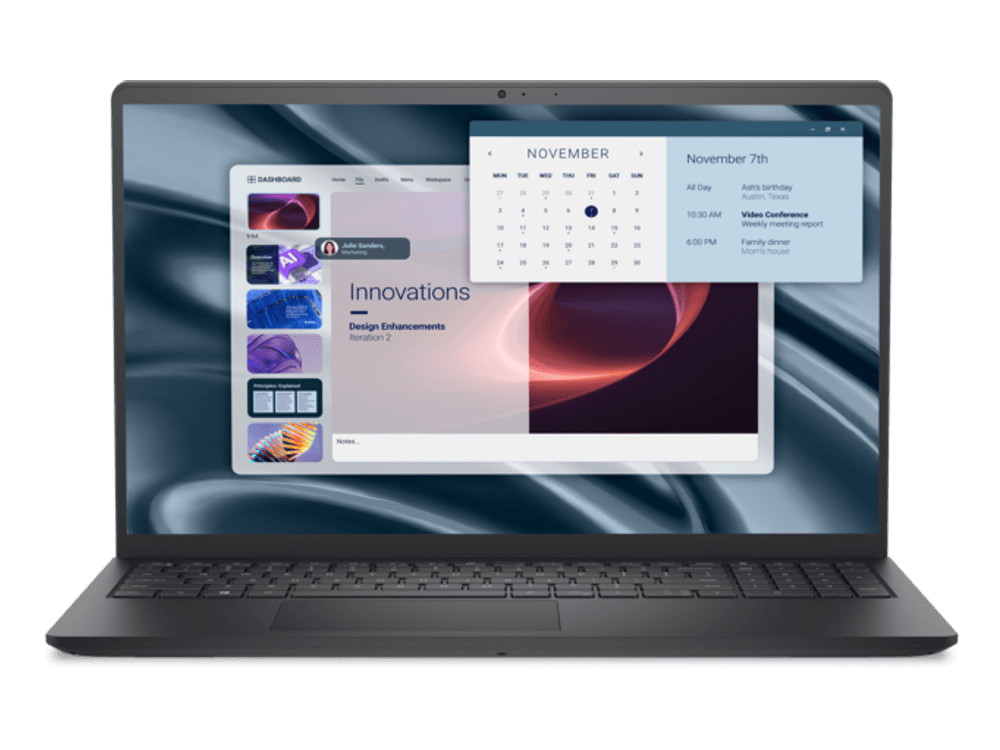 لابتوب ديل برو 15 إسنشال PV15255 مقاس 15.6 بوصة (معالج AMD Ryzen 5 7520U، ذاكرة 8 جيجابايت، تخزين 512 جيجابايت SSD)