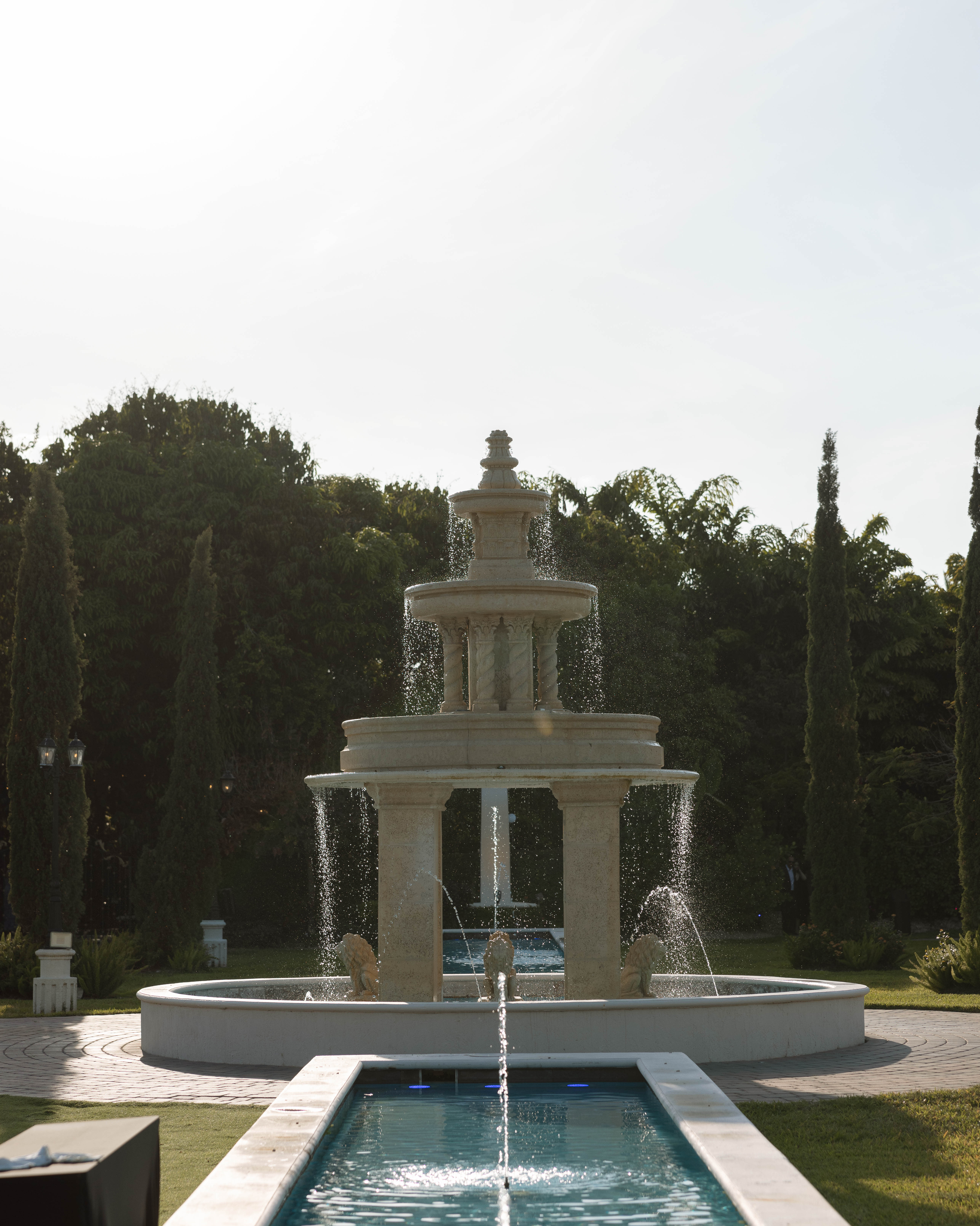Villa Toscana Miami grand fountain and cypress gardens