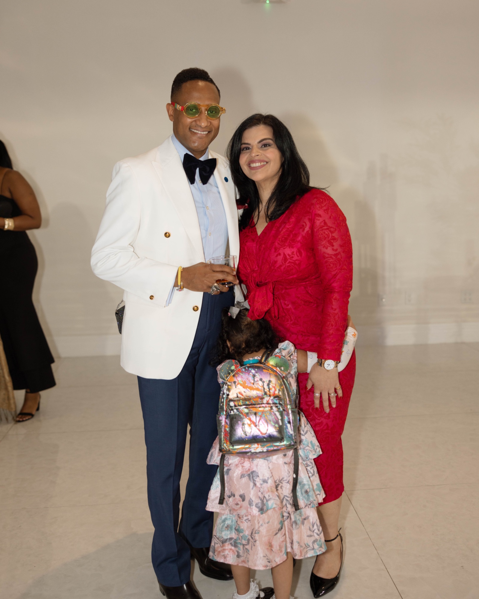 A family at the reception