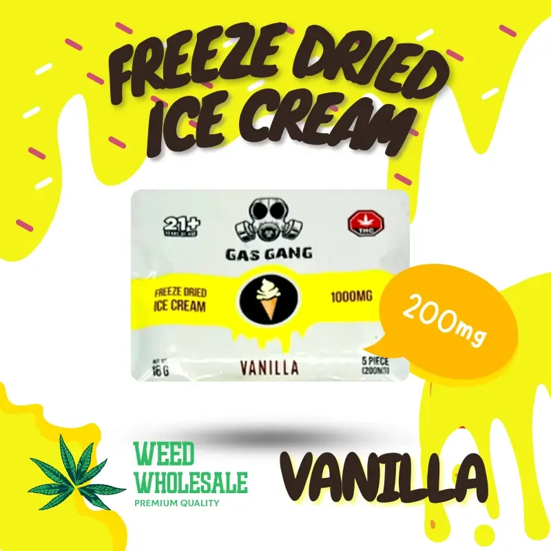 Freeze Dried Ice Cream - Vanilla - 200mg