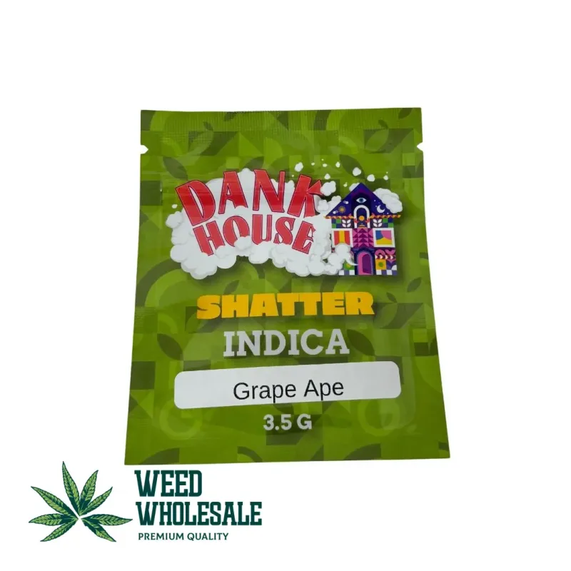 Dank House Shatter 3.5g – Indica Grape Ape