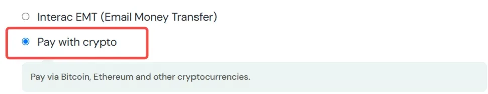 How to make crypto payment