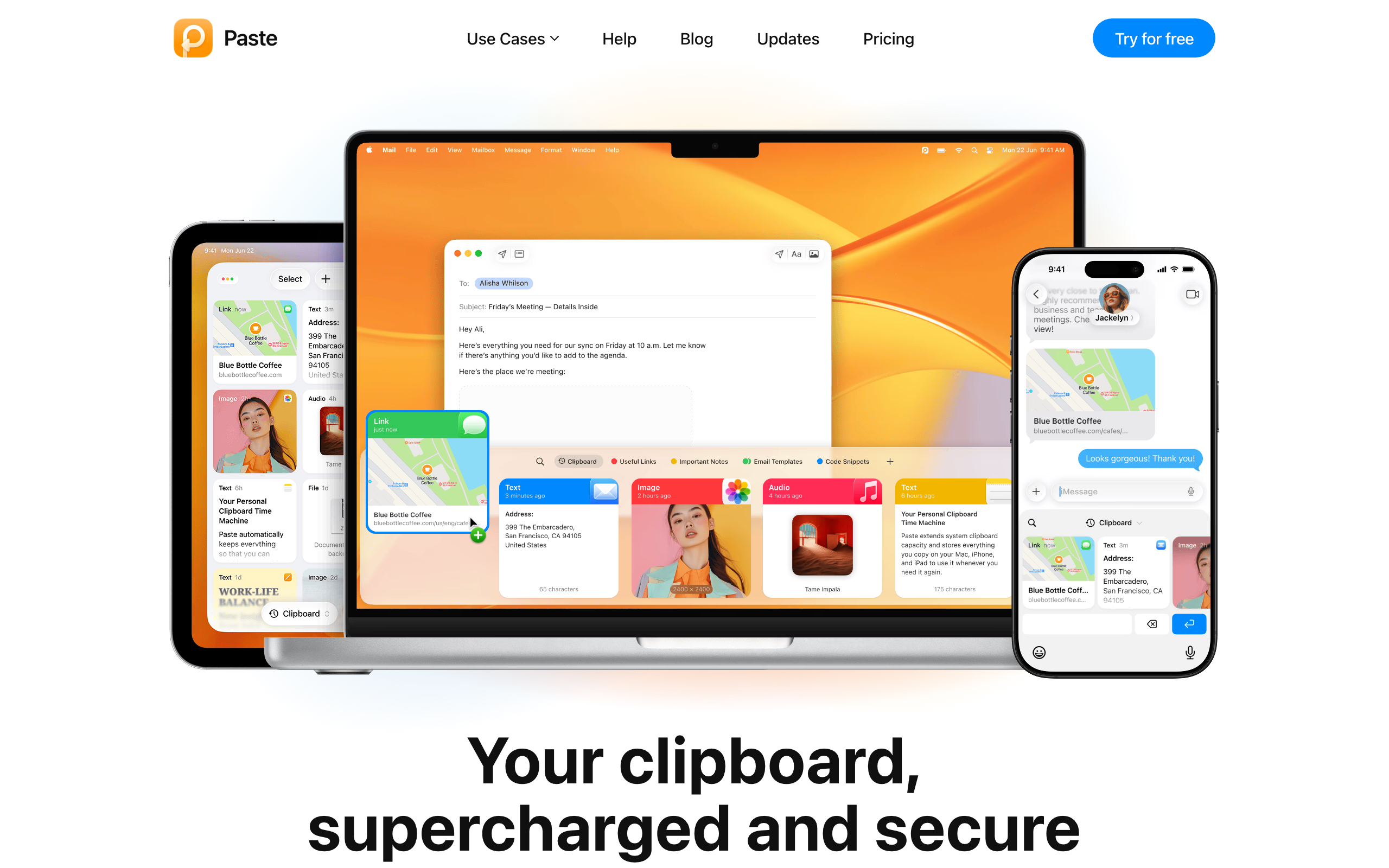 Paste Mac 剪貼簿管理工具介面截圖