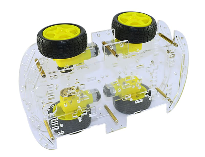 4WD Robot Car Chassis Kit with Motors