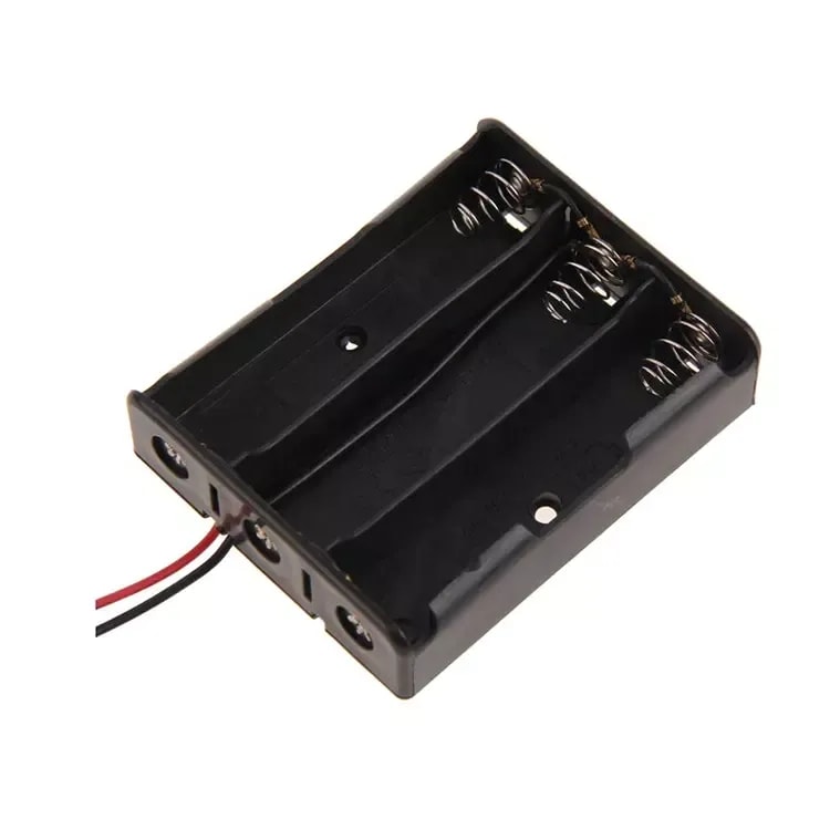 3-Slot 18650 Battery Holder with Wire