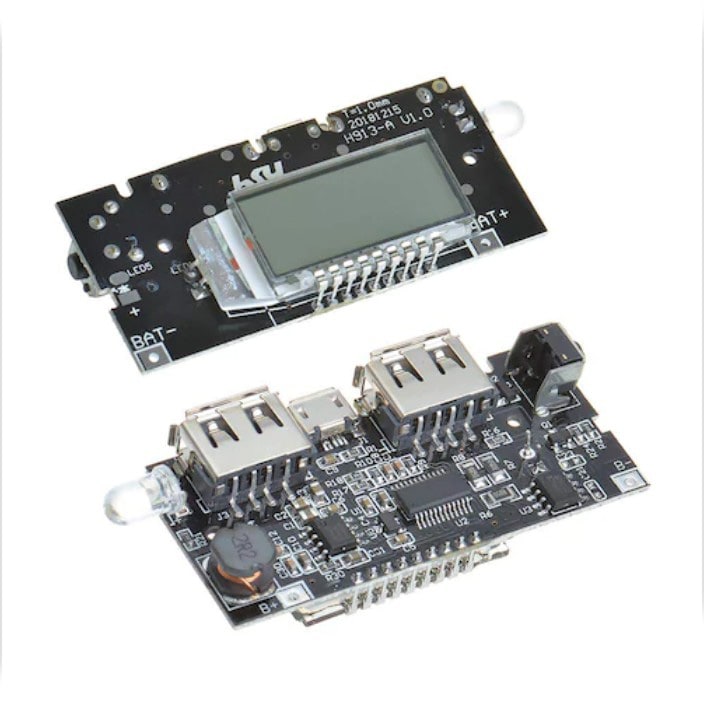 Dual USB 18650 Power Bank Module 5V 2.1A with Battery Protection