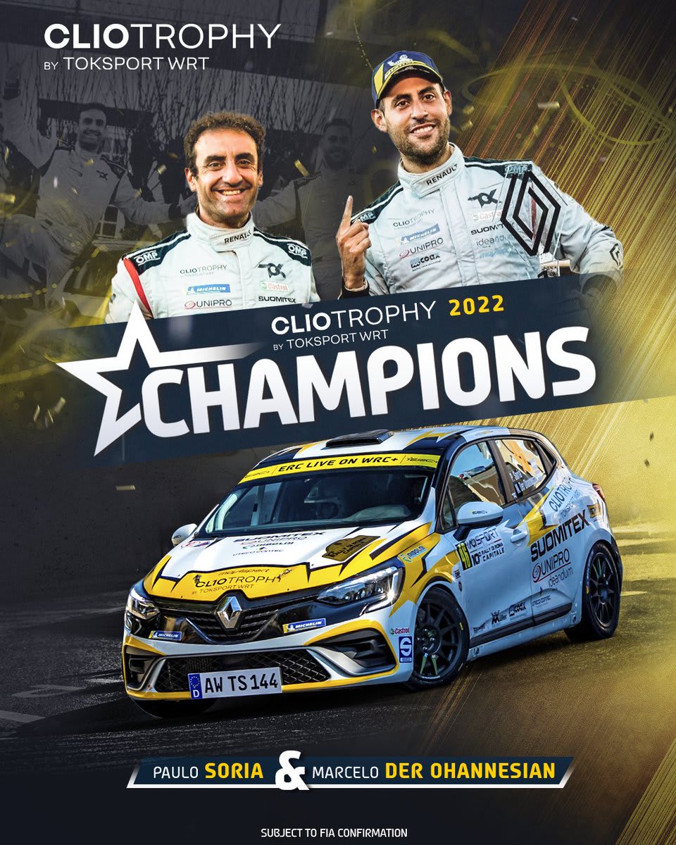 FIA ERC — Clio Trophy by Toksport WRT Champion 2022