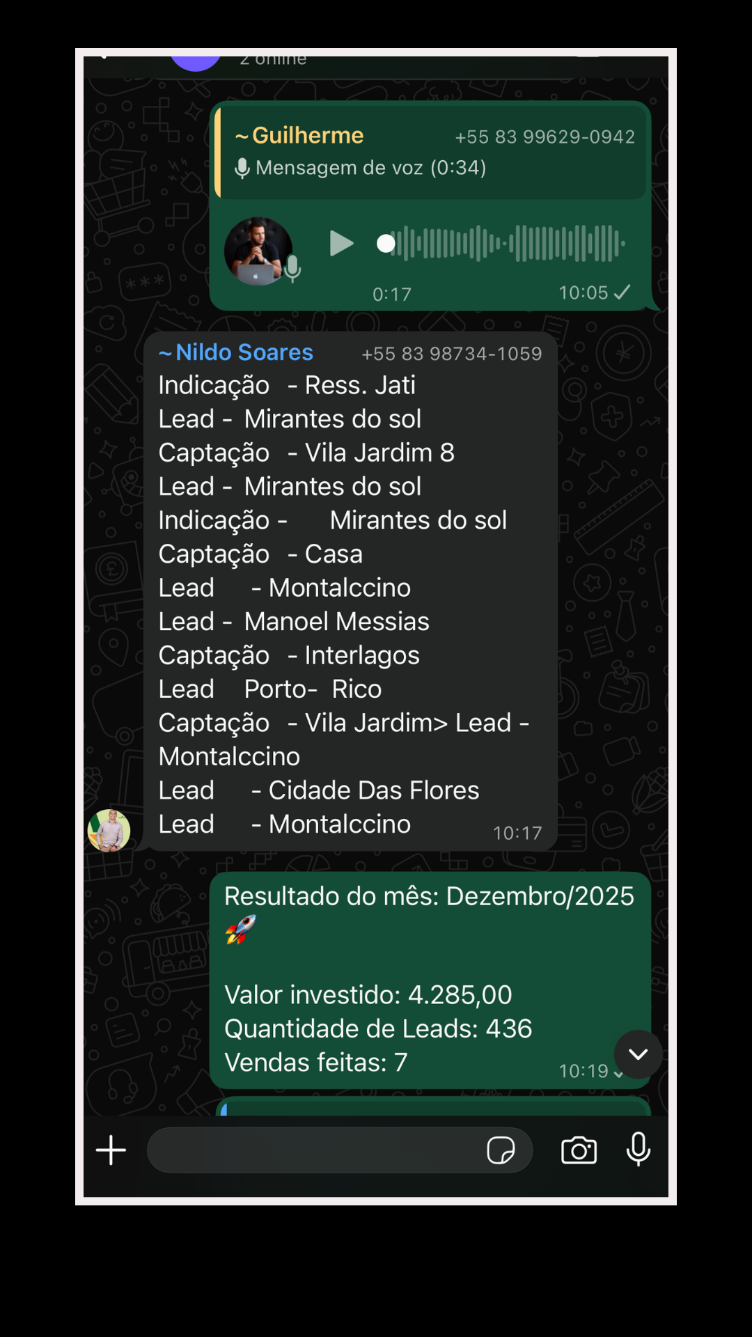 Print resultado cliente