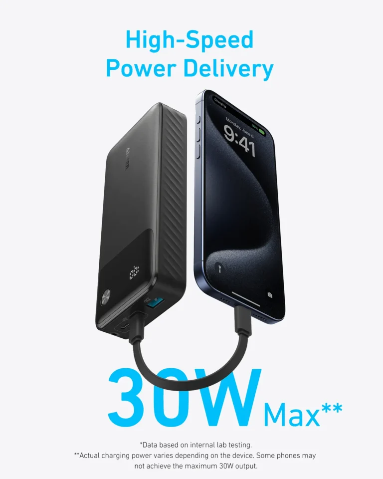 Anker Power Bank 20,000mAh 30W 1