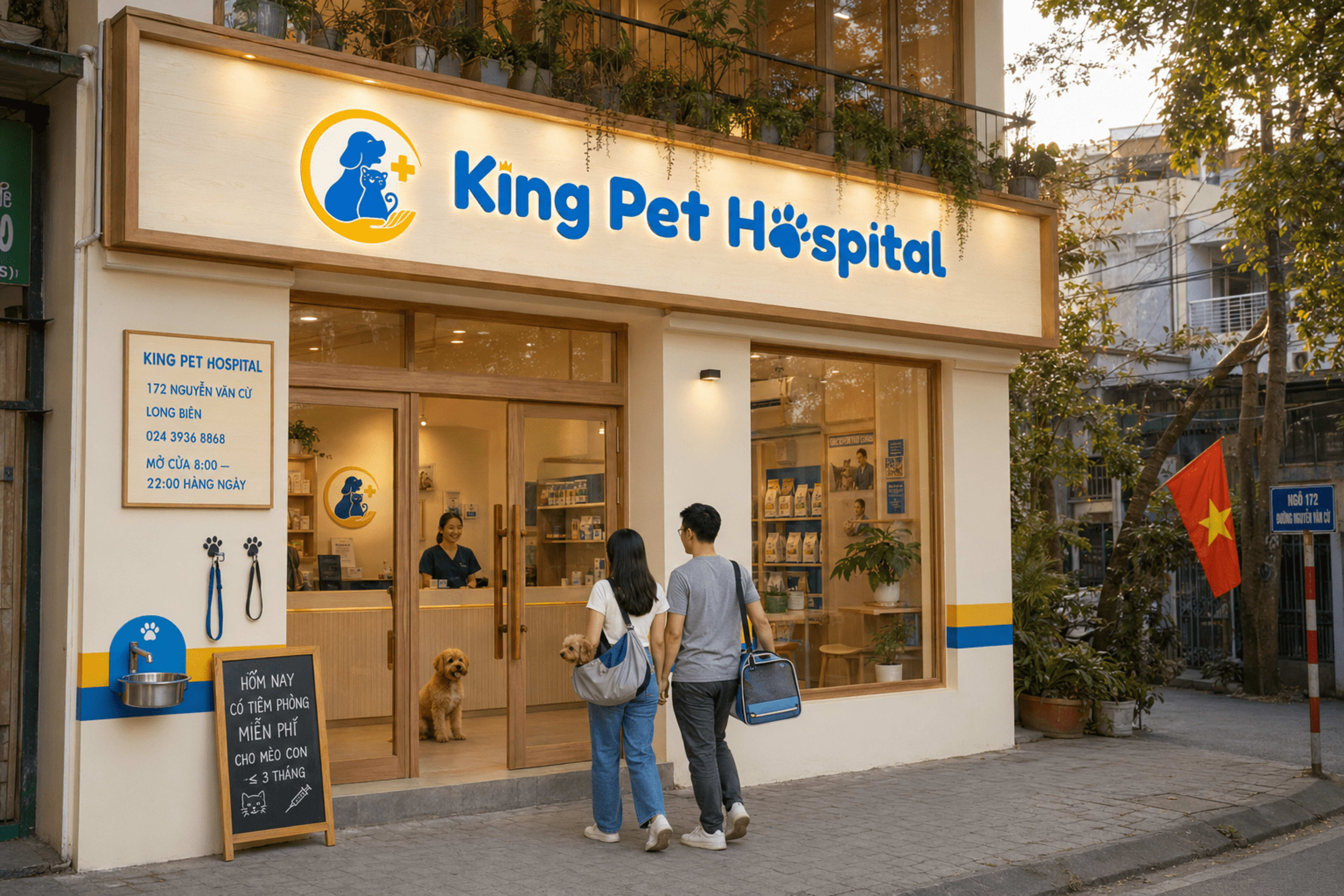Mặt tiền clinic King Pet