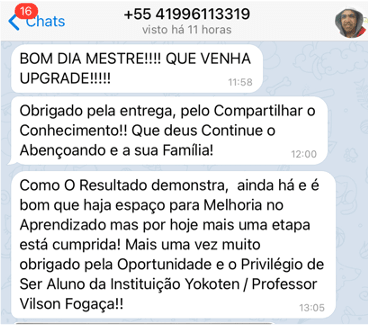 Abraão · avançando para o Black Belt