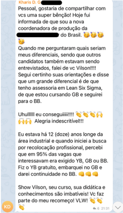 Kharis · resultados incríveis com Black Belt