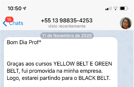Tais · promovida com Yellow e Green Belt