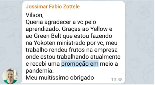 Jossimar Zotele · promoção durante a pandemia