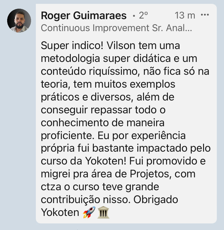Roger Guimarães · promovido para área de Projetos