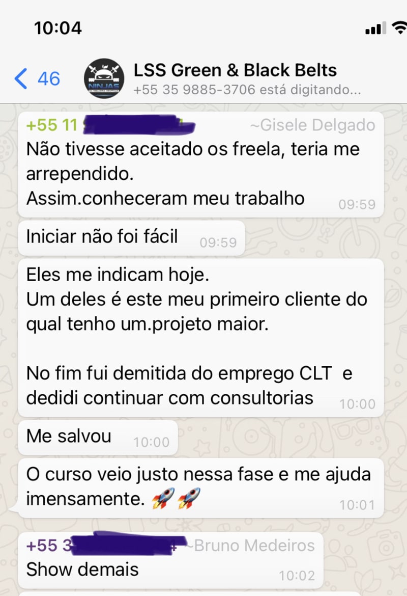 Gisele Delgado · primeiro contrato como consultora PJ após demissão