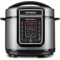 Panela Pressão Elétrica Digital 5L com 14 Funções Inox