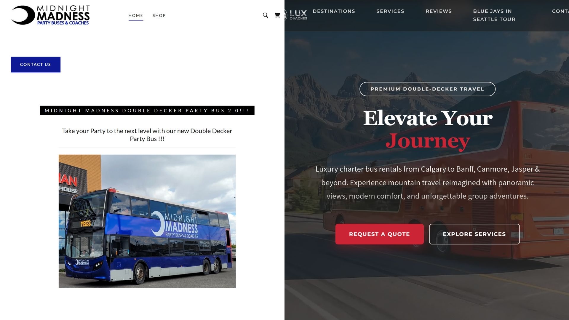 Midnight Madness and Lux Coaches